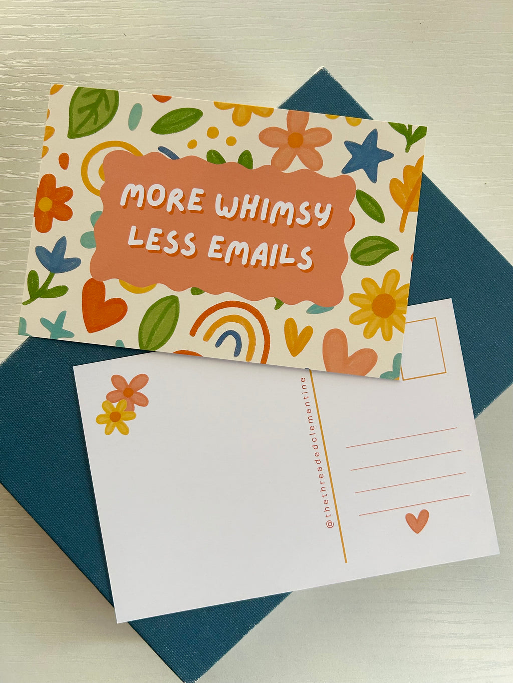 “more whimsy” postcard set