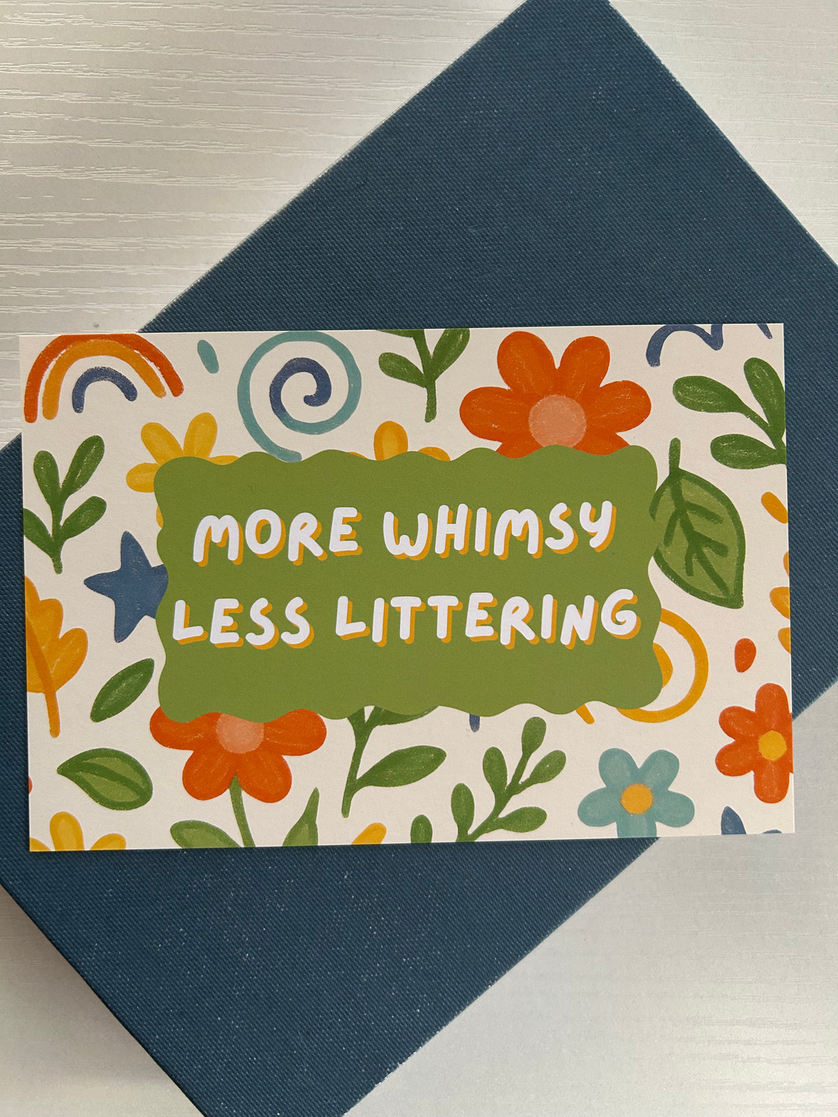 “more whimsy” postcard set